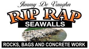 Rip Rap Seawalls Crystal River Florida